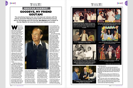 Tribute: Goodbye, My Friend Goutam! 