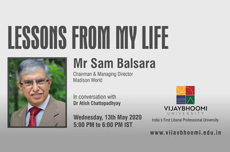 Sam Balsara in conversation with Dr. Atish Chattopadhyay